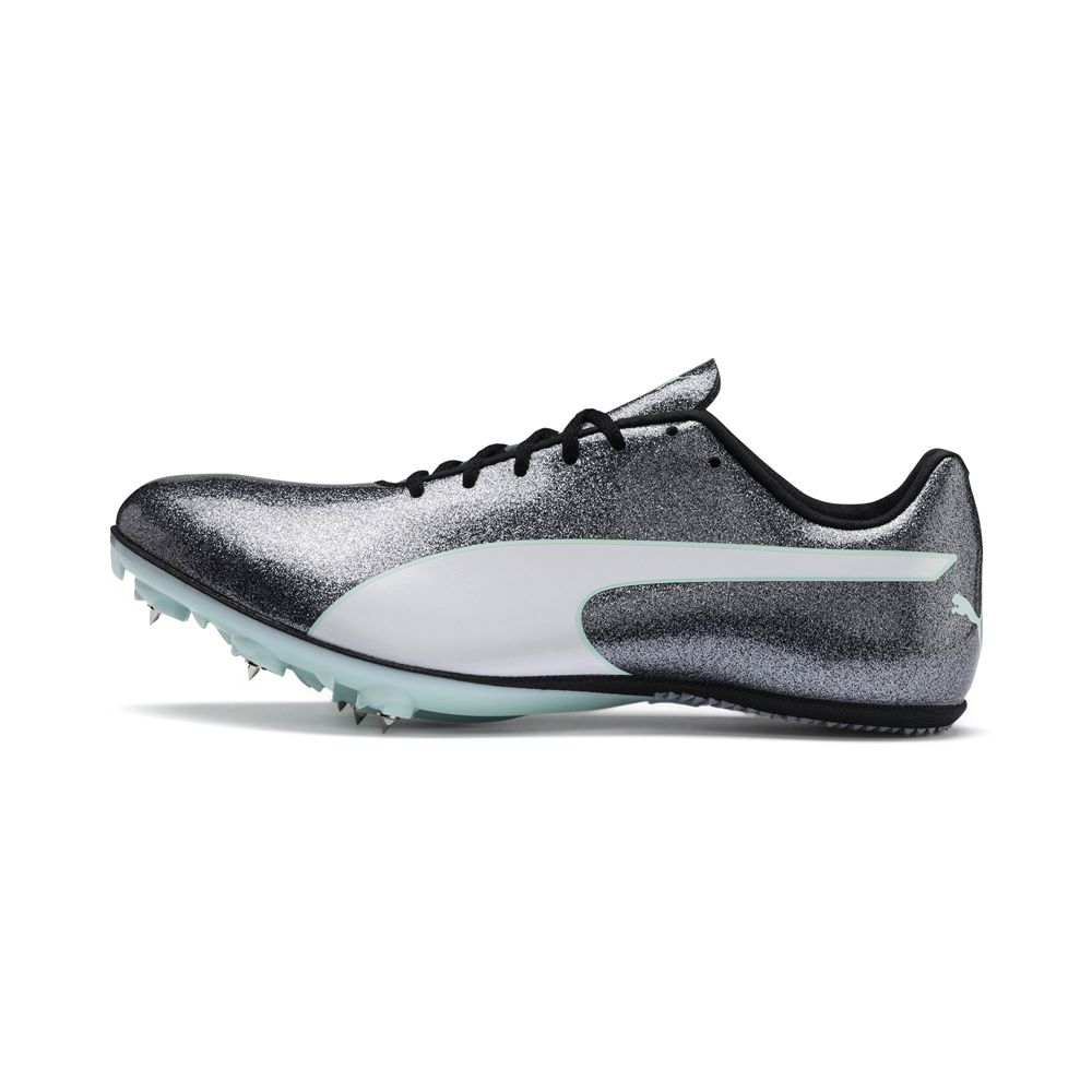 Puma evoSPEED Sprint 9 Női Szöges Cipő - Szürke/Világos Türkiz/Fehér ( Hungary - XWAID5097 )